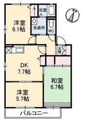 矢野駅 徒歩19分 2階の物件間取画像